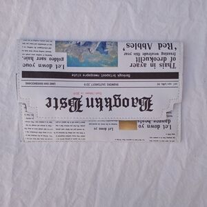 Newspaper Print Crossbody Clutch Nostalgia Festival Accessories Black White